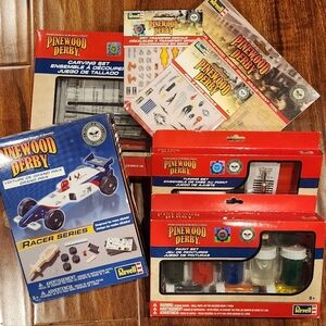 Pinewood Derby Racer Series Kit - Blue and White